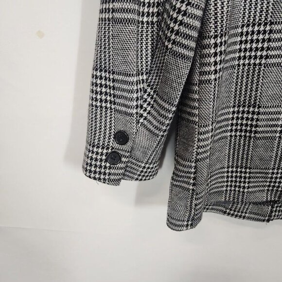 Love‎ Tree Glen Plaid Knit Blazer in Black and Gray - Size Medium - Picture 5 of 7